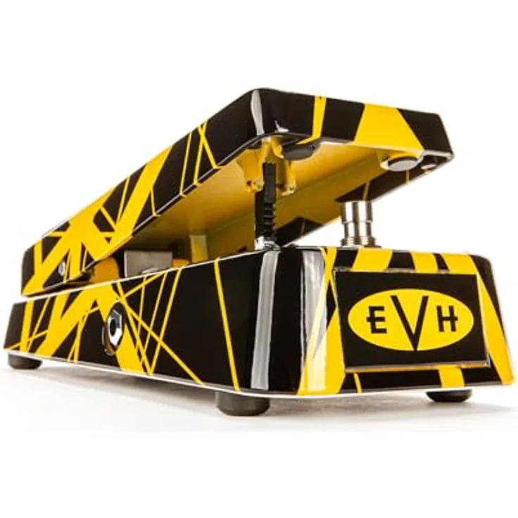 Dunlop EVH-95 Wah Wah, Effekt Pedal mit Eddie Van Halens Custom Striped Design, True Bypass, Made in USA
