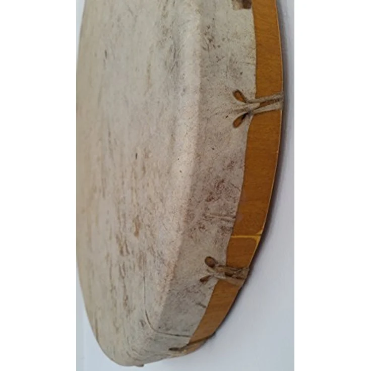 Terre Shaman Drum Cow Skin Shorn 50, Runde Schamanentrommel mit 50 cm Durchmesser, geschorene Rinderhaut und Mahagoni-Rahmen, dunkler Klang, inklusive Schlägel – Bild 4
