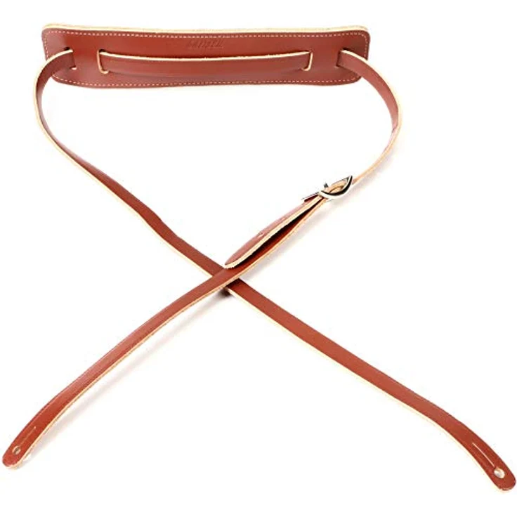 Gretsch Guitar Strap Vintage Walnut, verstellbarer Gitarrengurt aus Leder, Vintage Style, 130cm, Walnuss – Bild 2