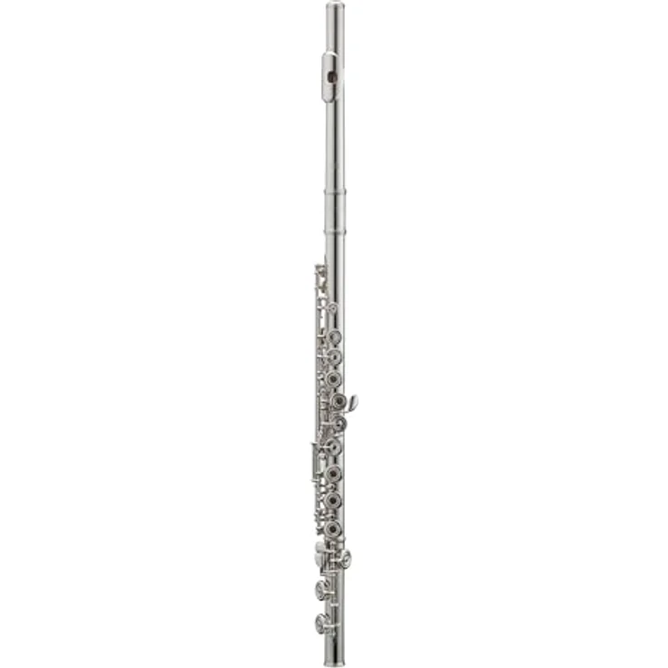 Azumi AZ-Z1 RE Querflöte, Neusilber versilbert mit 925er Sterling Silber Mundlochplatte, E-Mechanik, C-Fuß, inkl. Etui und Reinigungszubehör – Bild 1