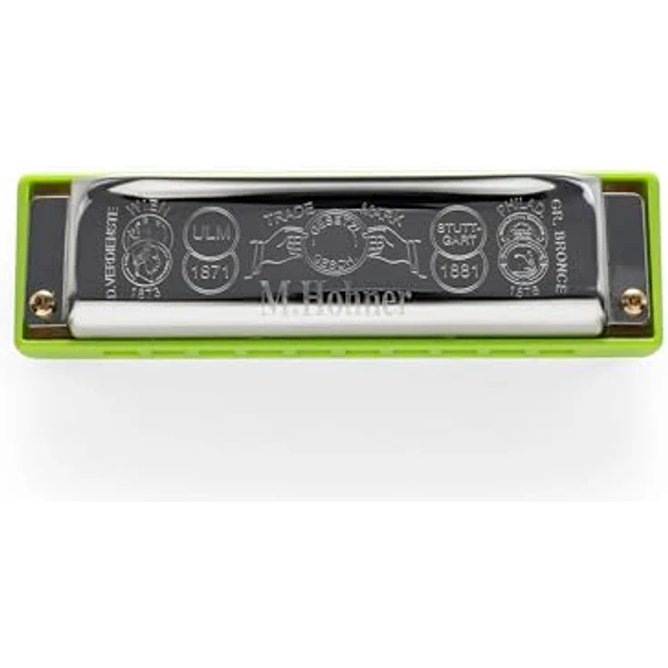 Hohner Rocket-Amp C, Mundharmonika in C-Dur mit ABS-Kunststoffgehäuse (grün), Edelstahloberfläche und 20 Stimmzungen – Bild 4