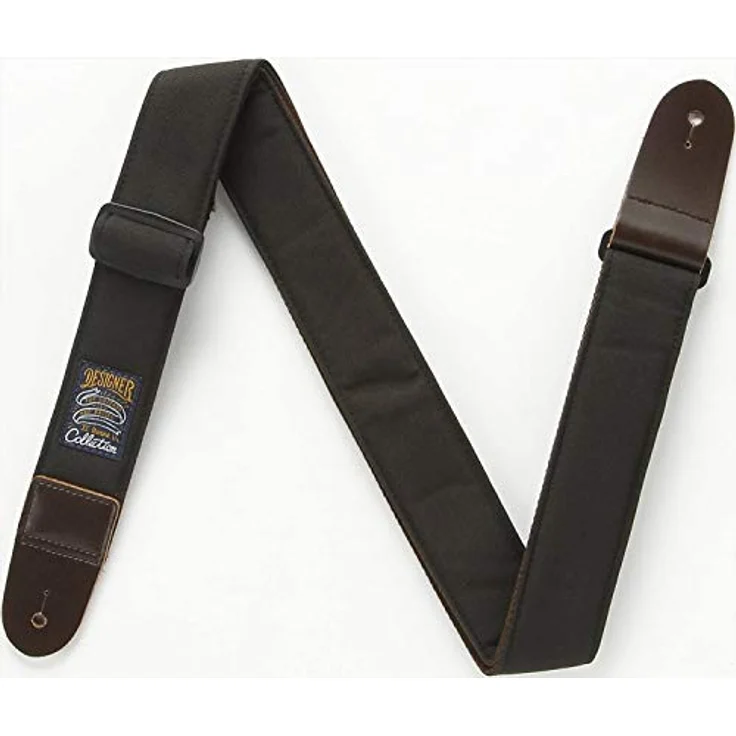 Ibanez DCS50-BK Designer Strap, Gitarrengurt in Schwarz, verstellbar bis 1700 mm, 50 mm breit mit Lederenden – Bild 1