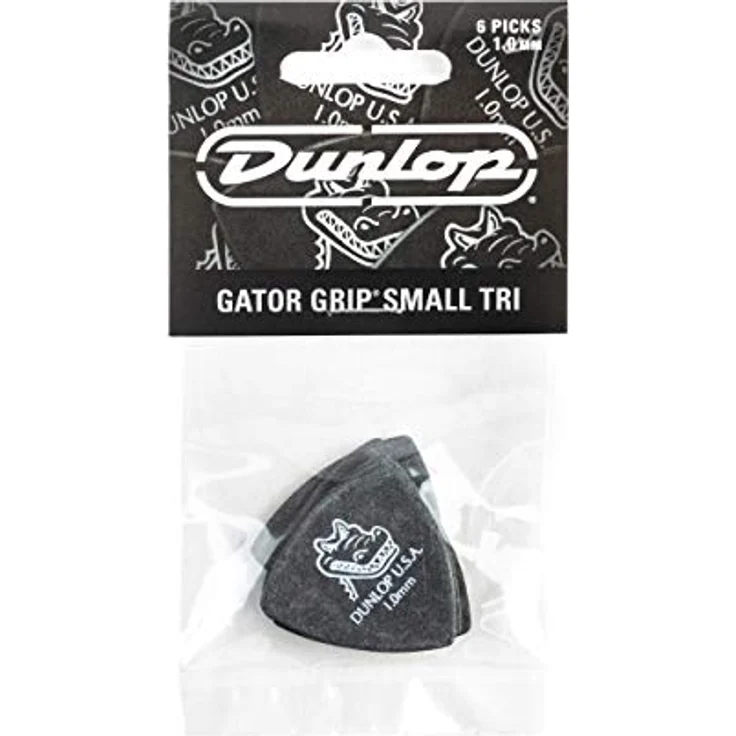 Dunlop Gator Grip Pick 1.00 mm, Plektrum im Small Triangle Player's Pack mit rutschfester Oberfläche und gleichmäßigen Kanten, 6 Stück – Bild 3