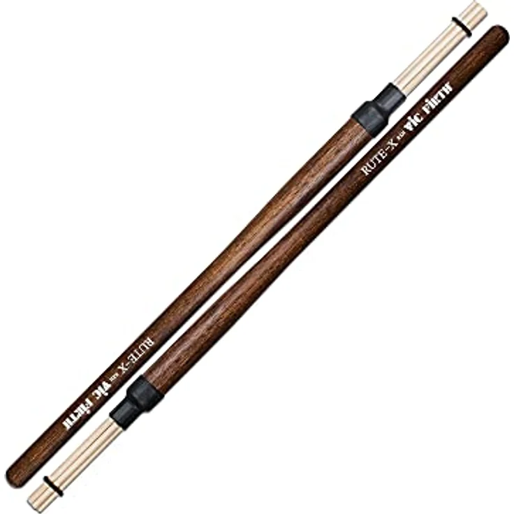 Vic Firth Rute-X Heavy, Hickory Drumsticks mit reduziertem Lautstärke- und alternativen Sound, 41,3 cm Länge, 14,7 mm Durchmesser – Bild 1