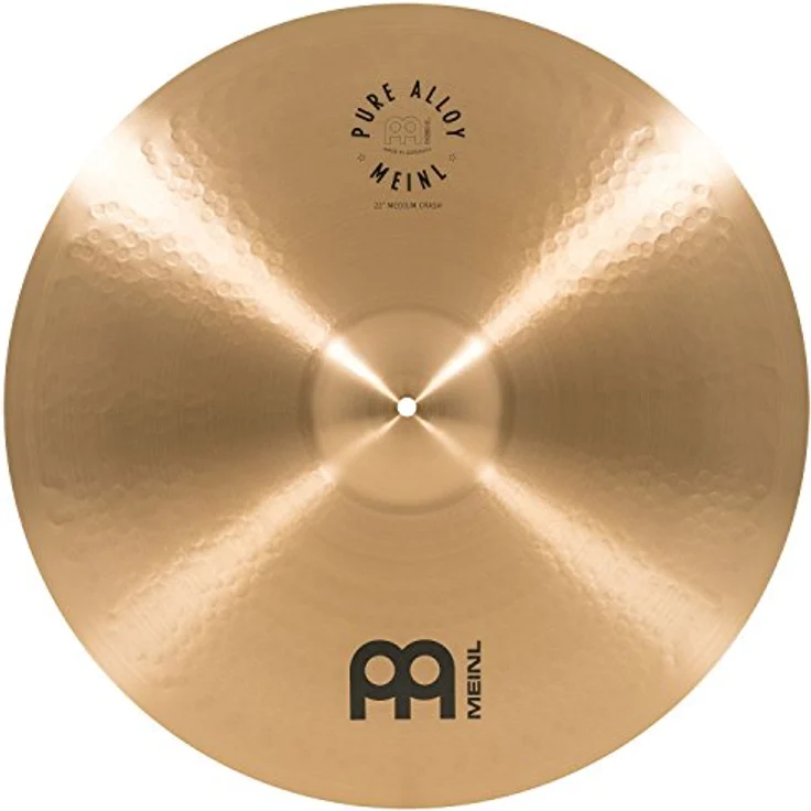 Meinl Pure Alloy 22" Medium Crash, Schlagzeugbecken mit traditionellem Finish und klarem, warmen Sound – Bild 1