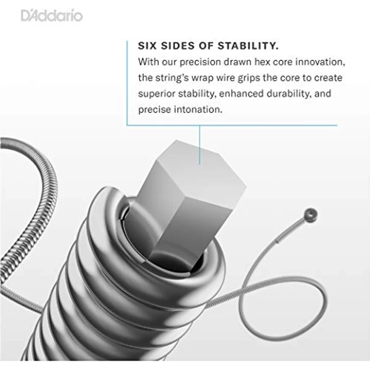 D'Addario EPS165 E-Bass Gitarrensaiten, Saitensatz für E-Bass 045-105, XL ProSteels Round Wound – Bild 4