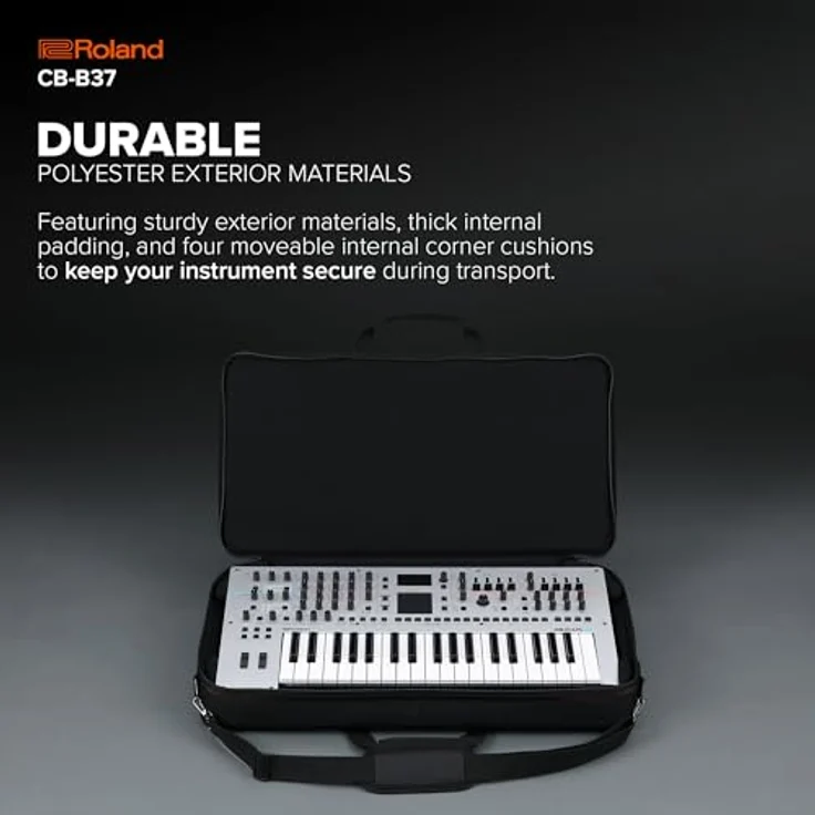 Roland CB-B37 Keyboardtasche | Robuste Transporttasche für GAIA 2, JUPITER-Xm, SH-01 & 37-Tasten-Keyboards | Flexibles Design aus hochwertigen Materialien – Bild 3