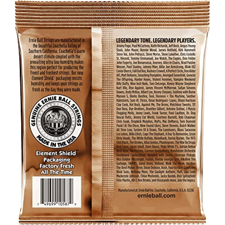 Ernie Ball 2145 Earthwood Custom Phosphor, Westerngitarre Saiten Set, Phosphor Bronze, Stärken: 0.115-0.054 – Bild 2