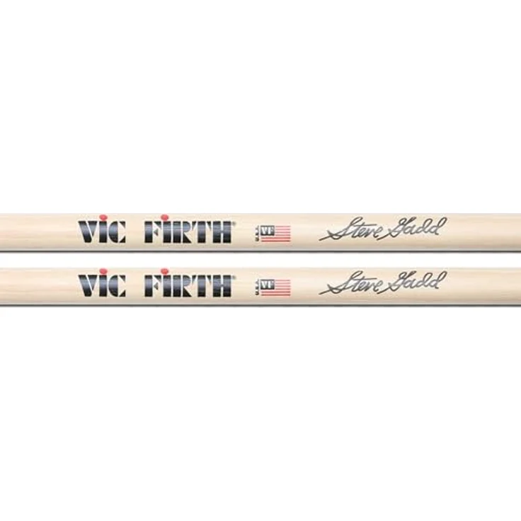 Vic Firth Signature Series Drumsticks SSG2, Steve Gadd Design mit Holzspitze, 40 cm Länge, 1,4 cm Durchmesser, natürliches Finish – Bild 4