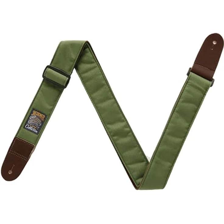 Ibanez DCS50-MGN Designer Strap, Gitarrengurt in Moosgrün, verstellbar bis 170 cm, mit Lederenden – Bild 1