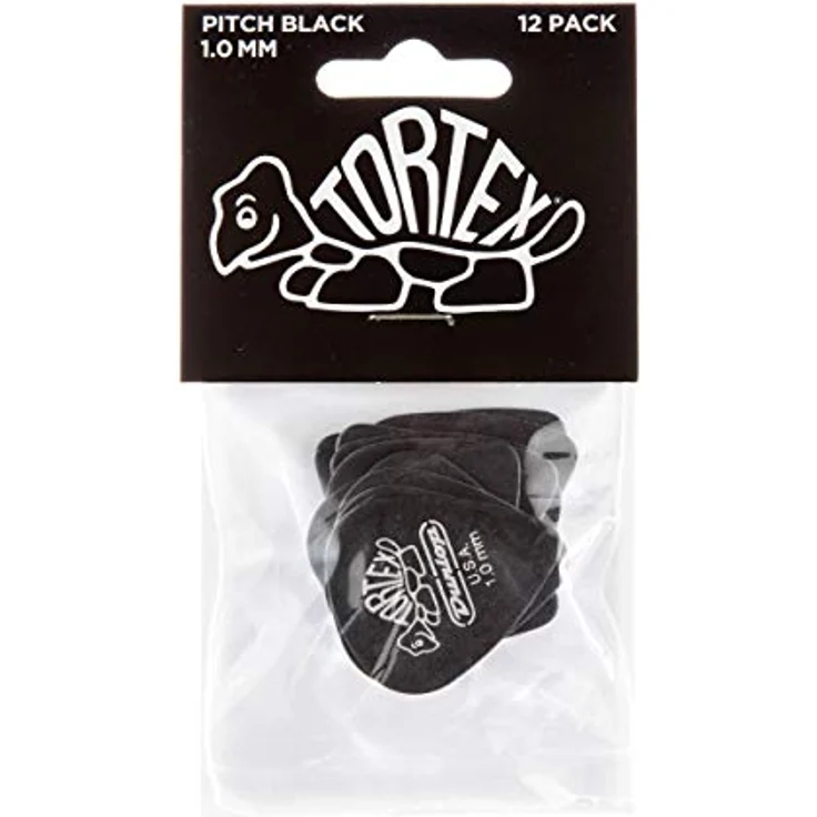 Dunlop Tortex PB Standard Pick 1.0 mm, Plektrum Pack mit 12 Stück, strapazierfähig und flexibel – Bild 4