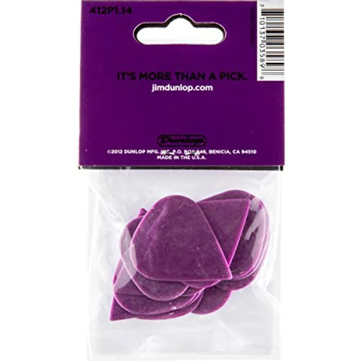 Jim Dunlop Plektrum Tortex Sharp 1,14 mm, 12 Stück, präzise Picken und Strumming – Bild 5