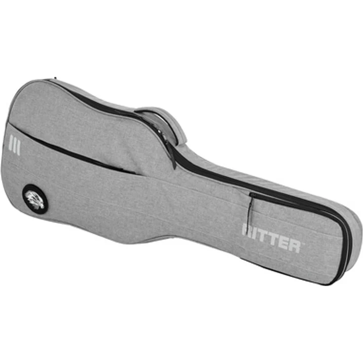 Ritter Carouge Electric Guitar EGR, Gitarrentasche mit 23 mm Polsterung, elephant grey, 2 Zubehörtaschen, gepolsterte Rucksackgurte