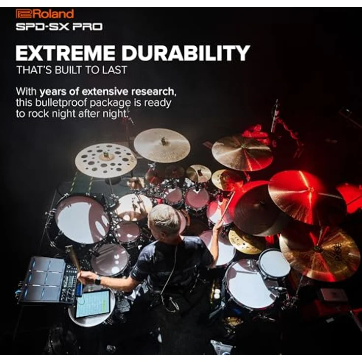 Roland SPD-SX PRO Sampling Pad, 9 Schlagflächen, 32 GB Speicher, 1550 Sounds, 4,3" Farbdisplay – Bild 3