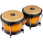 Meinl HB100VSB Bongo Set, 6 3/4" x 8" Holz Gummibaum, Vintage Sunburst (VSB)