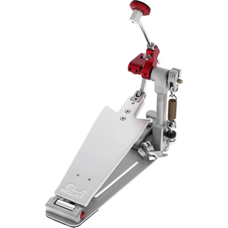 Pearl P-3500D Demon XR Single Pedal, Fußmaschine aus Aluminium mit Longboard und Direct Drive System, extrem leichtgängig und entwickelt für schnelles Spielen