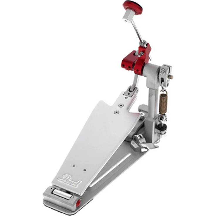 Pearl P-3500D Demon XR Single Pedal, Fußmaschine aus Aluminium mit Longboard und Direct Drive System, extrem leichtgängig und entwickelt für schnelles Spielen