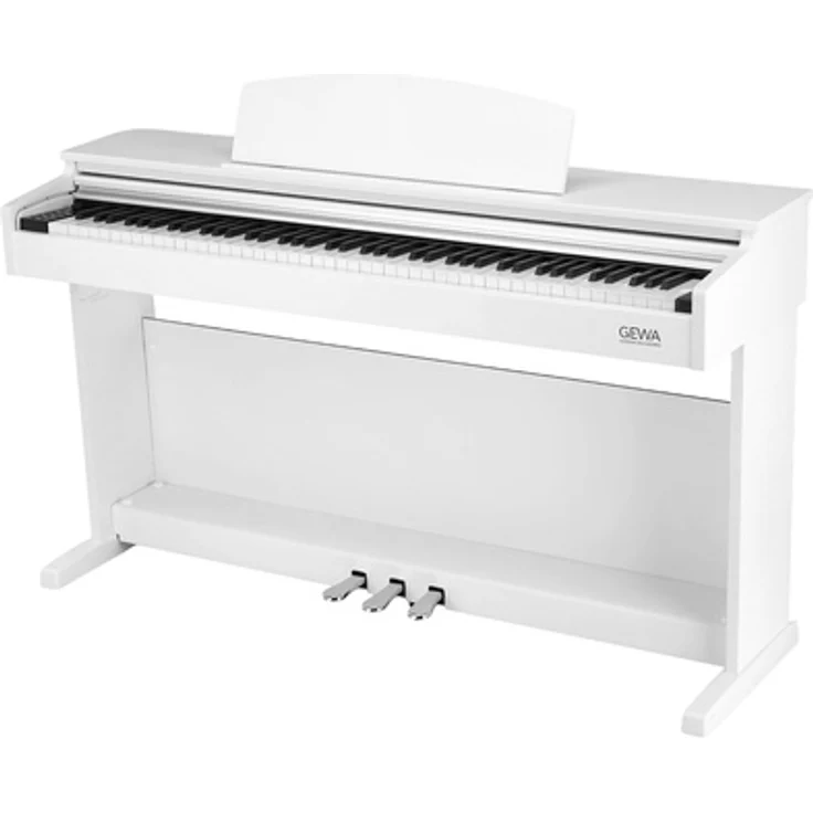 Gewa DP 510 White, Digitalpiano mit 88 gewichteten Tasten, Bluetooth Audio/MIDI und 21 Klängen