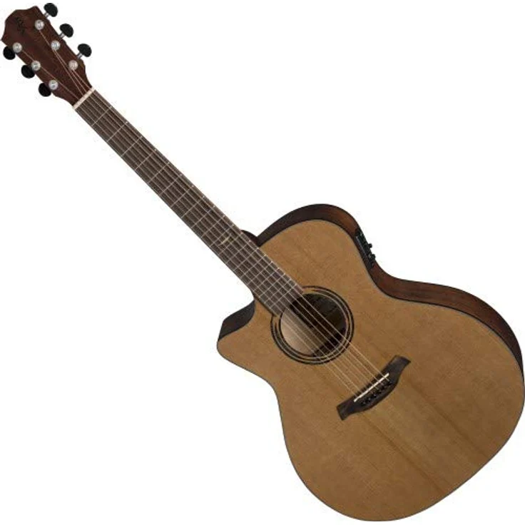 Baton Rouge AR21C/ACE-L Grand Auditorium, Westerngitarre für Linkshänder mit massiver kanadischer Zederndecke, Ahorn Boden und Zargen, und Pickup System BR2.1P by Shadow, natur/archaic dark brown matt – Bild 2