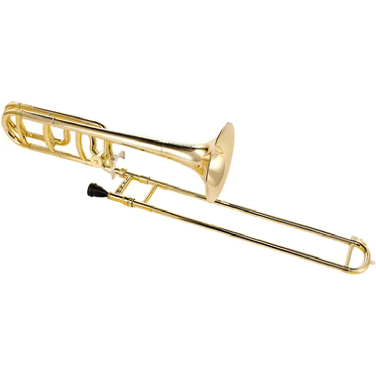 Startone PTB-20 Bb/F- Trombone, Gold Hochglanz, ABS Kunststoff, Ø 13,90mm Bohrung, inkl. Mundstück und Softbag