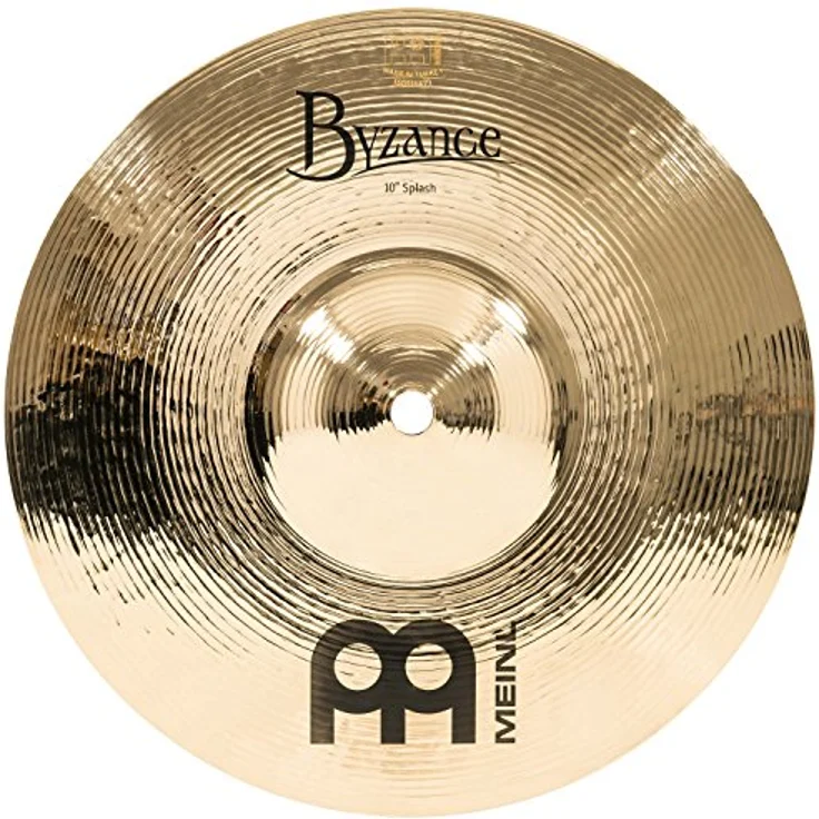 Meinl 10" Byzance Splash Brilliant, handgehämmertes Schlagzeugbecken aus B20 Bronze mit feinen Höhen und dynamischer Ansprache – Bild 1