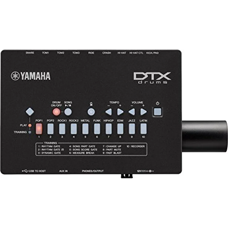 Yamaha DTX402K E-Drum Set mit DTX402 Drum Modul, 287 Sounds, 10 User Kits, USB MIDI Anschluss, 4x 7,5" Pads, 1x KU100 Kick Pedal, 3x 10" Beckenpads – Bild 2