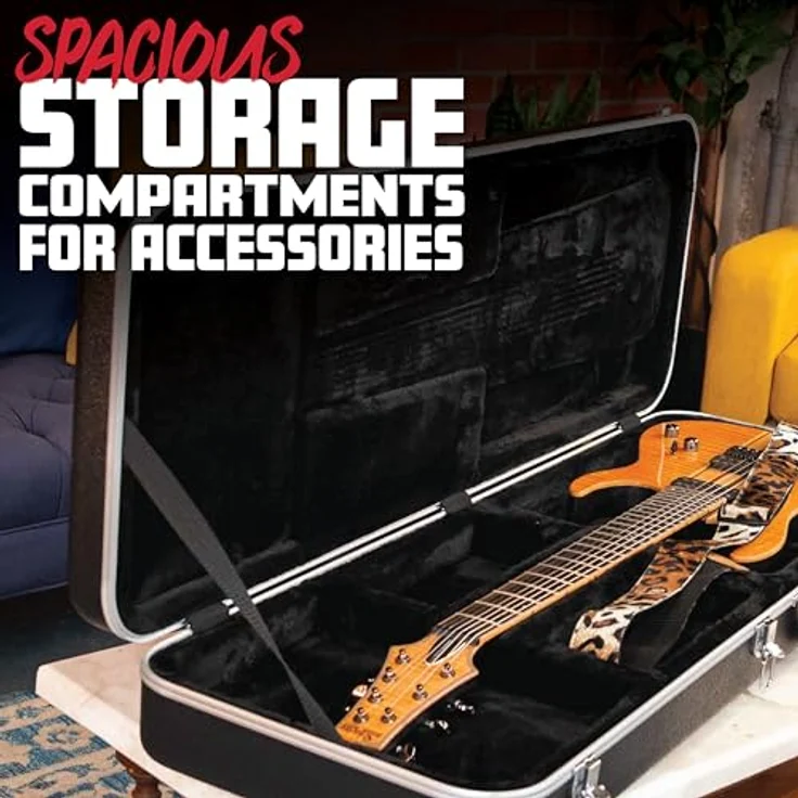 Gator GC-ELEC-XL Guitar ABS Case, Gitarrenkoffer für ST/T-Style Typen, mit EPS-Schaumpolster, abschließbaren Schlössern, Farbe: Schwarz – Bild 3