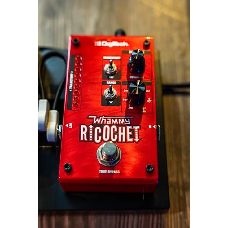 Digitech Pitch Shifter Whammy Ricochet, kompakter Effektpedal mit 7 wählbaren Intervallen und polyphonem Chords Modus – Bild 10