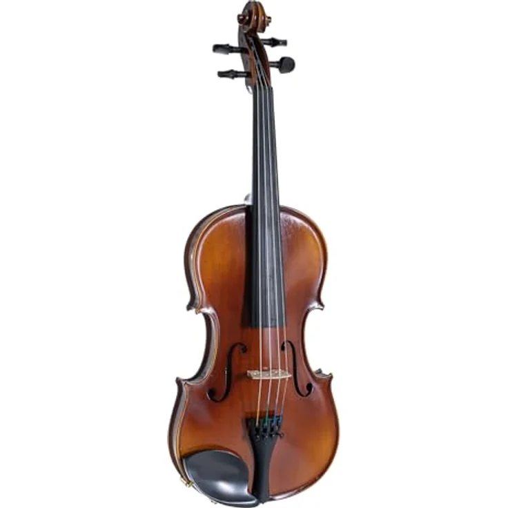 Gewa Allegro Violin Set 4/4 SC MB, vollmassive Violine aus europäischen Tonhölzern mit Ebenholzgriffbrett und braun-bernsteinfarbener Lackierung – Bild 2