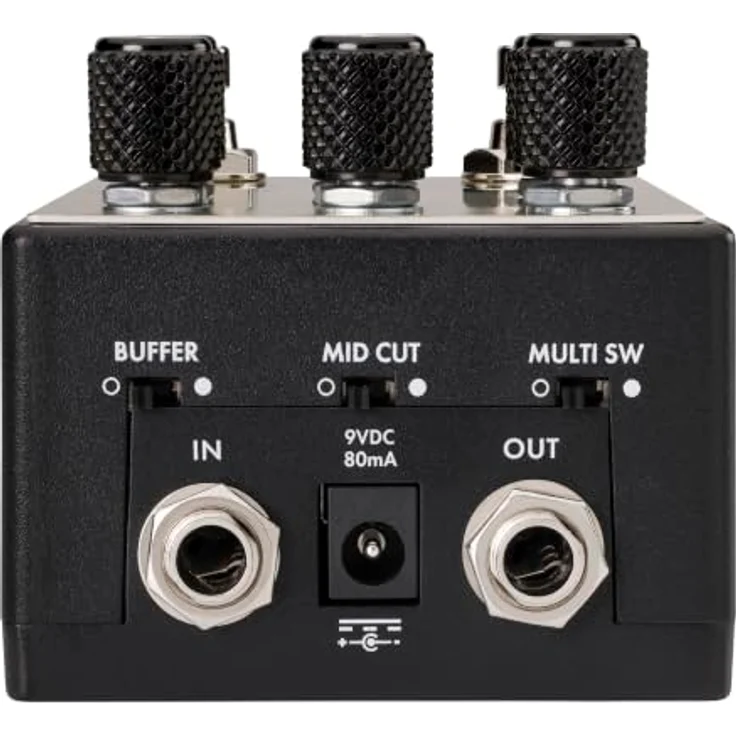 Fender Santa Ana Overdrive V2, JFET-basiertes Overdrive-Pedal mit 3-Band-EQ und interner 18-V-Stromversorgung, schwarz – Bild 2