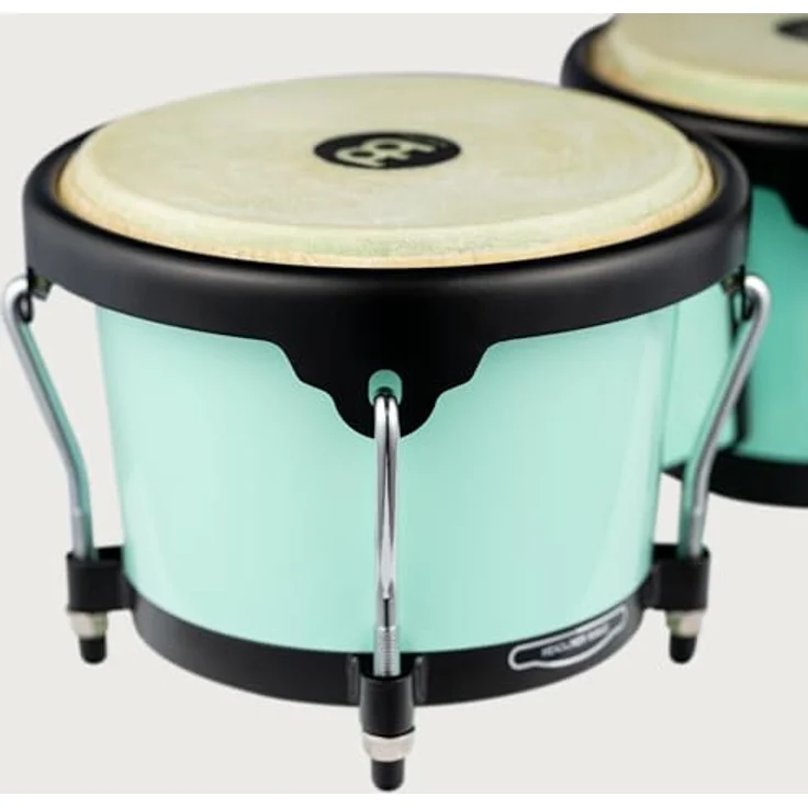 Meinl HB50SF Journey Bongo Green, 6,5" Macho & 7,5" Hembra, ABS Kunststoff, handselektierte Wasserbüffelfelle, schwarze Hardware, Seafoam Green – Bild 7