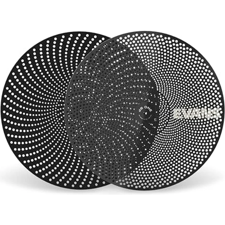 Evans dB One Cymbal Pack, Schlagzeugbecken-Set mit 14" Hi-Hat, 16" Crash, 18" Crash, 20" Ride, schwarz, reduzierte Lautstärke um 80% – Bild 6
