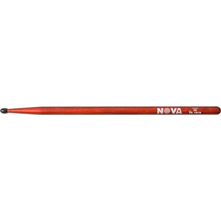 Vic Firth 5ANR Nova Hickory Drumsticks, rot, mit Nylonkopf, 406mm Länge, 14,3mm Durchmesser – Bild 4