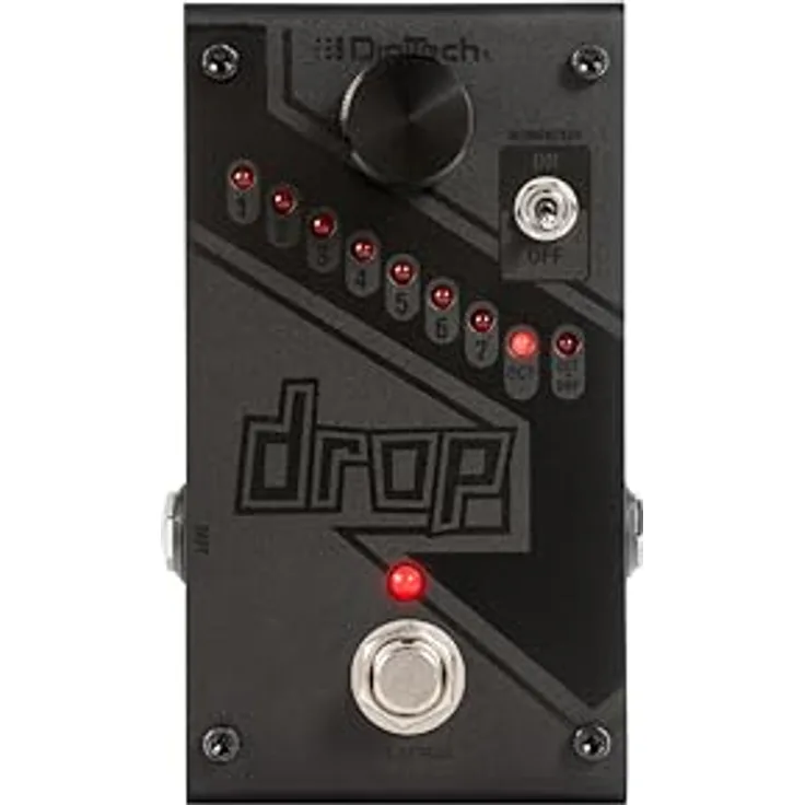 Digitech The Drop Ltd. Black Edition, Polyphonischer Pitch Shifter mit True Bypass und 9V Netzteil, Schwarz