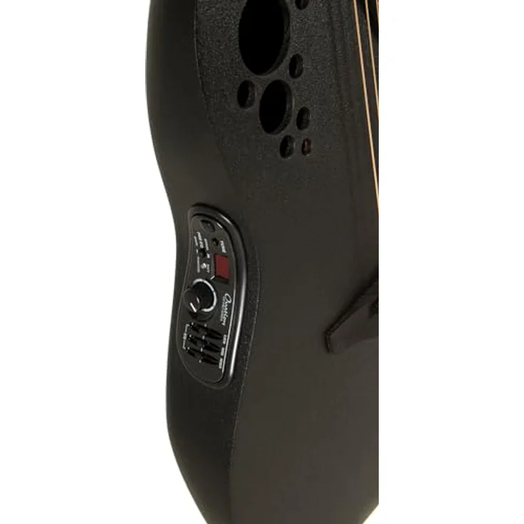 Ovation Pro Series Elite 1868TX-5-G, Westerngitarre mit massiver Fichtendecke, OP Pro Preamp und Stimmgerät, schwarz textured – Bild 6