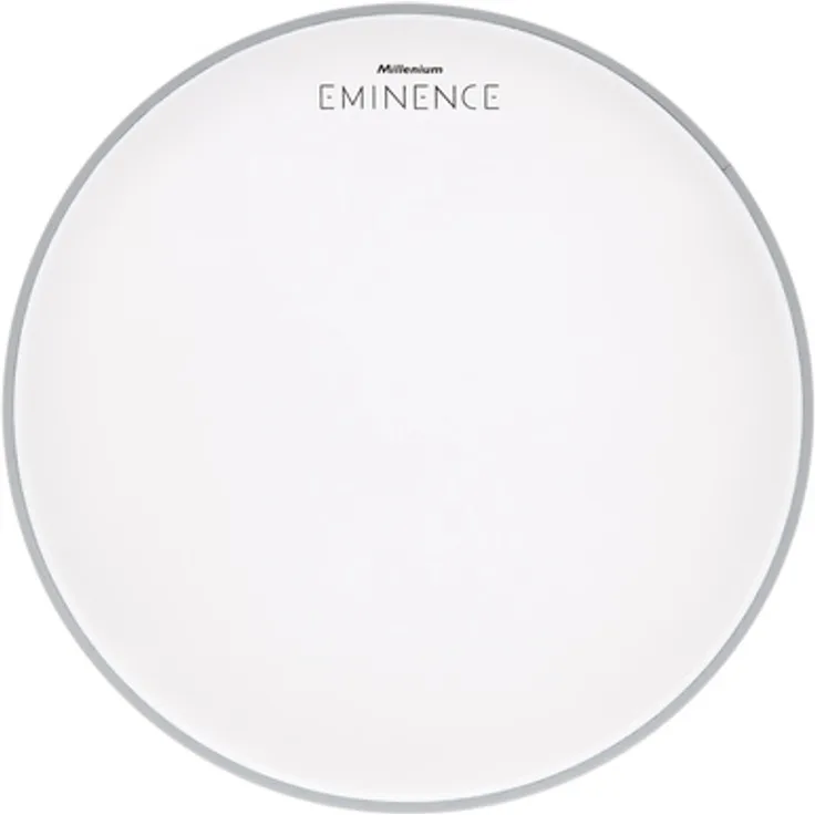 Millenium 14" Eminence Coated, doppellagiges Schlagzeugfell für warmen Sound und ausgewogenes Sustain, weiß