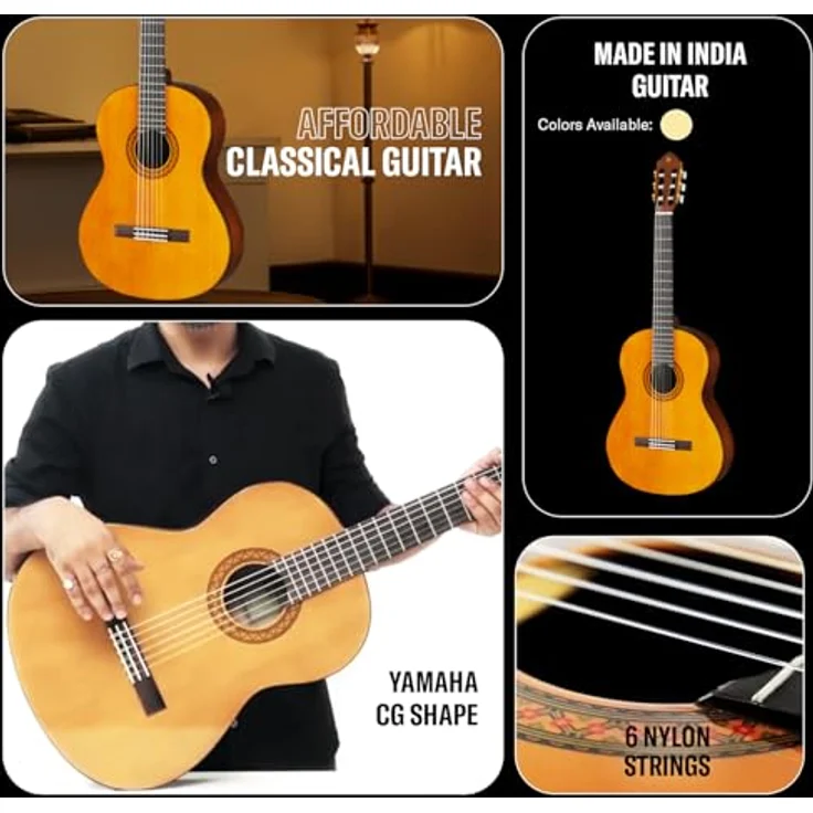 Yamaha C 40 II A - Klassische Gitarre mit Palisander-Griffbrett, Meranti-Korpus und Fichtendecke, Braun – Bild 5