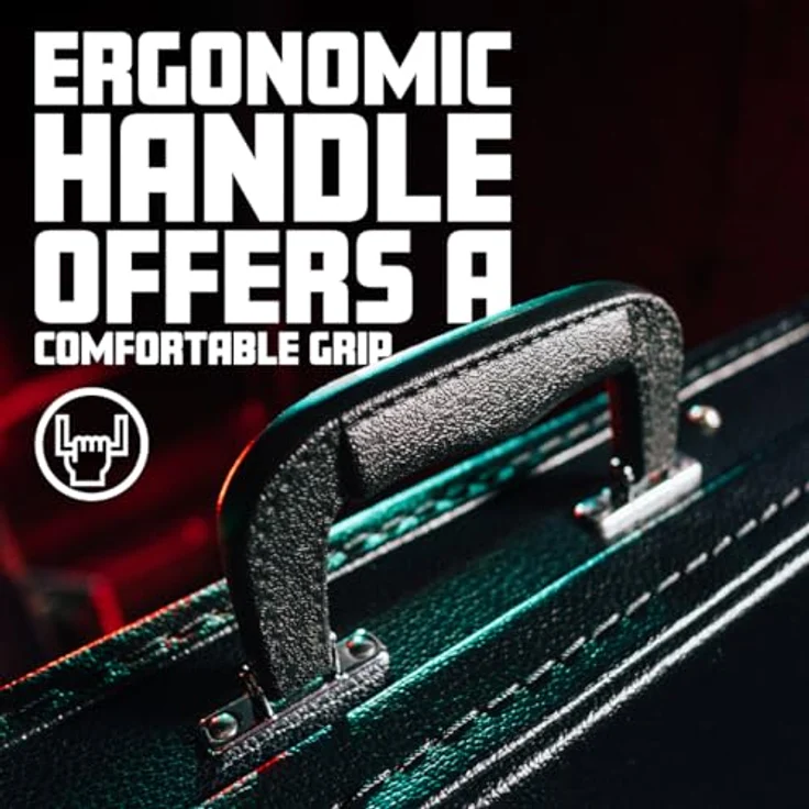 Gator GW - Electric Guitar Case, Koffer für E-Gitarre aus Sperrholz, Schwarz, Innenmaße 105 cm x 32 cm x 9 cm, Gewicht 3,81 kg – Bild 6