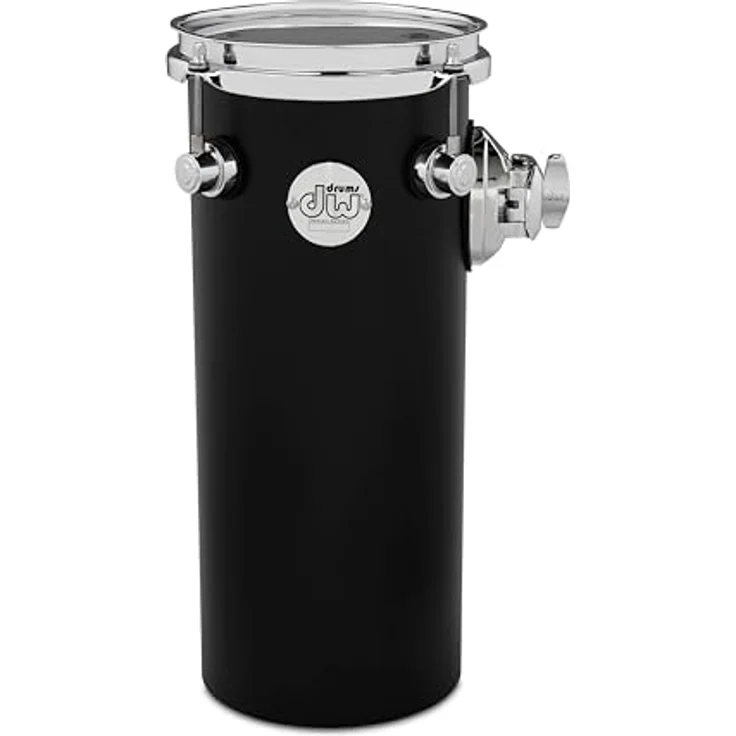 DW 14"x06" Design Rata Tom, 5 mm Acrylkörper, Black Satin Lacquer Finish, TB12 Tomhalterung, Triple Flanged Spannreifen – Bild 2