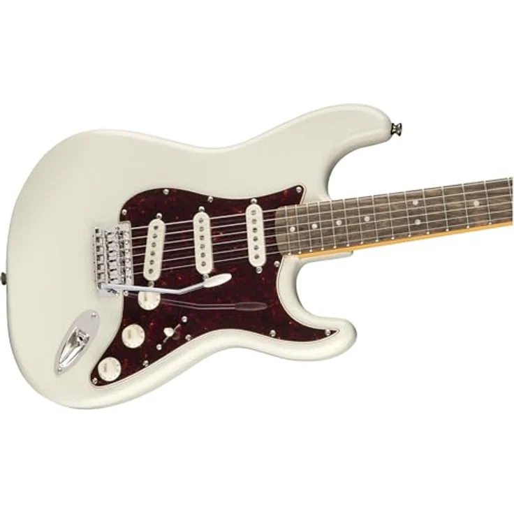 Squier by Fender Classic Vibe '70s Stratocaster E-Gitarre, Olympic White, Ahornhals, Vintage-Stil, Alnico Single-Coil-Tonabnehmer, ideal für Rock, Blues, Jazz & mehr – Bild 3