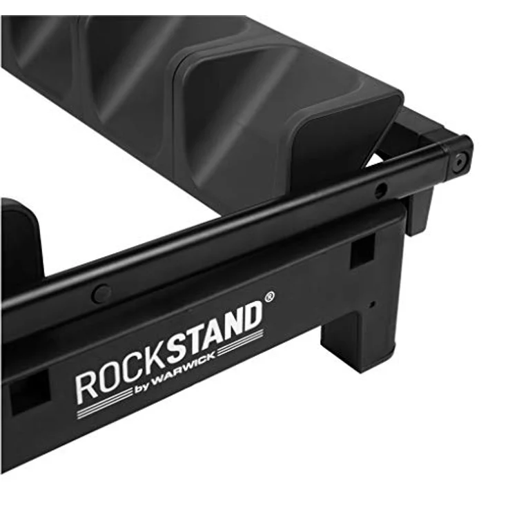 Rockstand RS 20866 6 E-Guitar Stand, Mehrfach-Gitarrenständer für bis zu 6 E-Gitarren oder E-Bässe, klappbar, schwarz mit anthrazitfarbenen Softpads – Bild 8