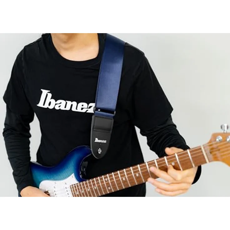 Ibanez Strap Blue, Gitarrengurt aus hochwertigem Material mit flexibler Gestaltung und hoher Robustheit – Bild 4