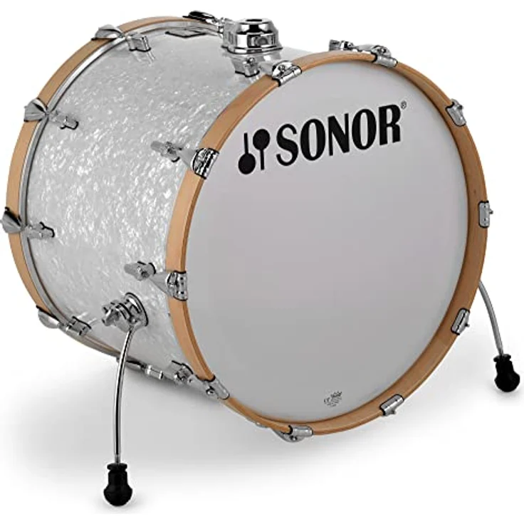 Sonor AQ2 Stage Set WHP, Schlagzeug-Set mit 7-lagigem Ahornkessel, 22"x17,5" Bass Drum, Farbe: White Pearl – Bild 4