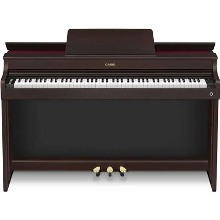 Casio AP-300 BN, Digitalpiano mit 88 gewichteten Tasten, 19 Sounds, MIDI/Audio-Recording, braun – Bild 2