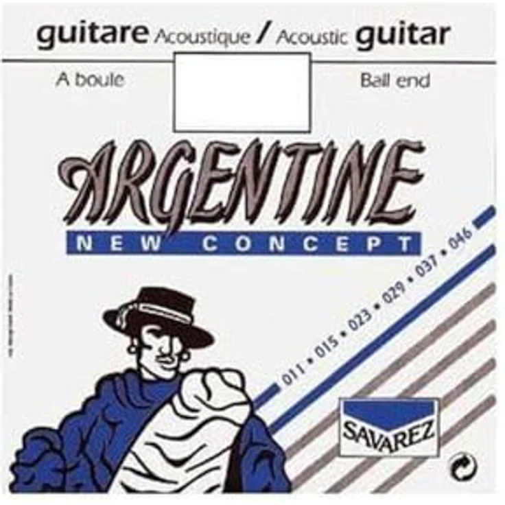Savarez Einzelsaite Für Akustikgitarre Argentine E6 .046-1216Mf, silberne Metall-Saite, hergestellt in Frankreich – Bild 2