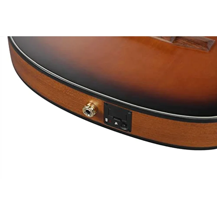 Ibanez FRH10N-BSF, Konzertgitarre mit massiver Sitka-Fichtendecke, Sapele-Korpus, Cutaway, Brown Sunburst Flat – Bild 7