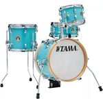 Tama Club Jam Flyer LJK44S-AQB, Kesselsatz mit Pappelkessel, 14"x10" Bass Drum, Aqua Blue