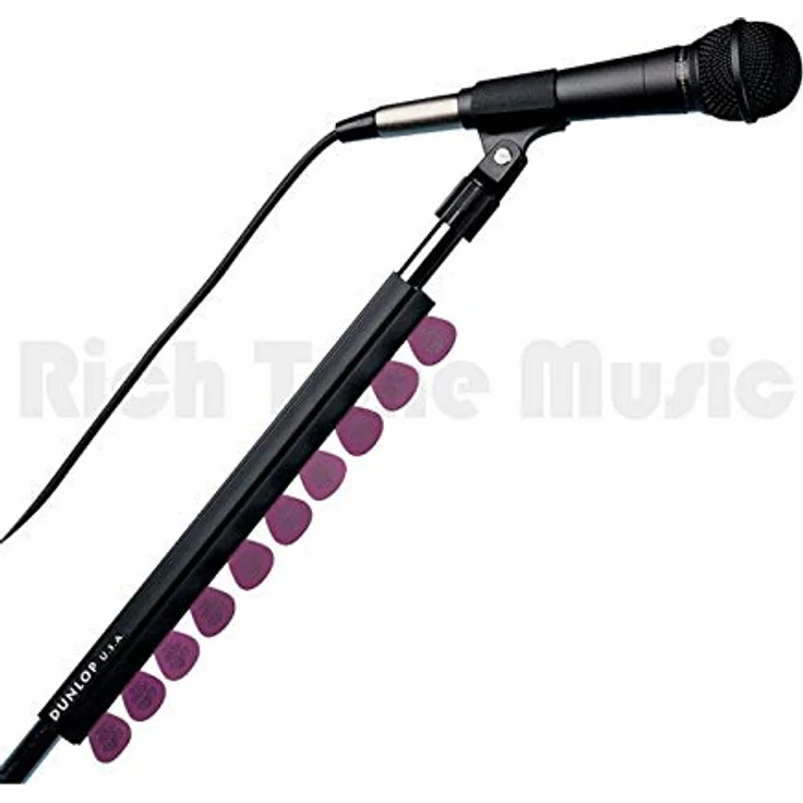 Jim Dunlop Plektrumhalter für Mikrofonständer, 30mm, Schwarz, Made in USA – Bild 2