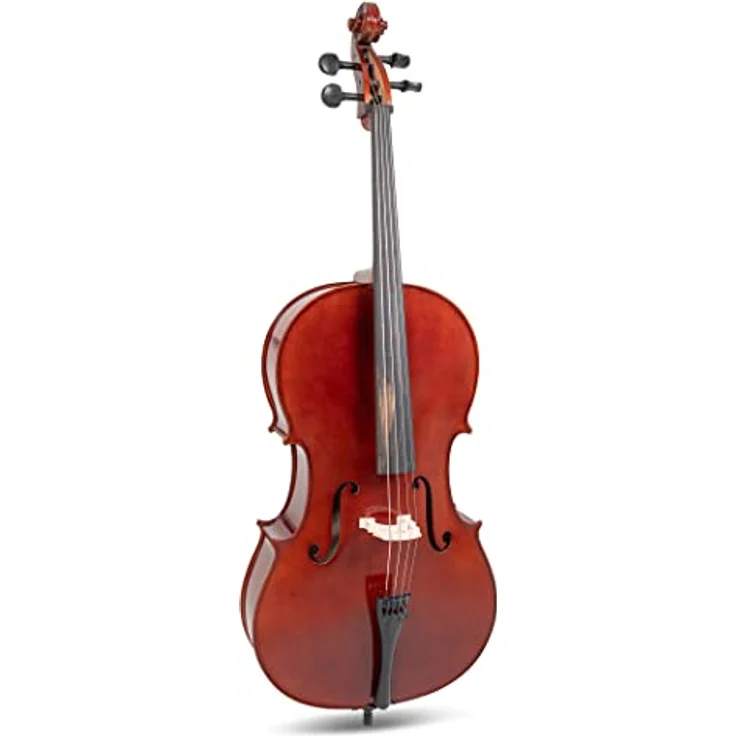 Gewa Pure Celloset HW 3/4, Cello mit massiver Fichtendecke, dunkelrotbraunem Lack und kompletten Zubehör – Bild 2