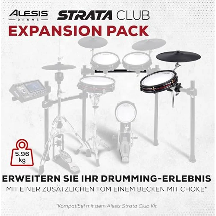 Alesis Strata Club Expansion Pack, E-Drums Erweiterungsset mit 16" ARC Becken Pad und 12" Zwei-Zonen Tom Pad – Bild 2